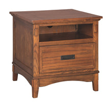 Cross Island Island End Table with Power Outlets