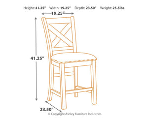 Moriville Counter Height Bar Stool