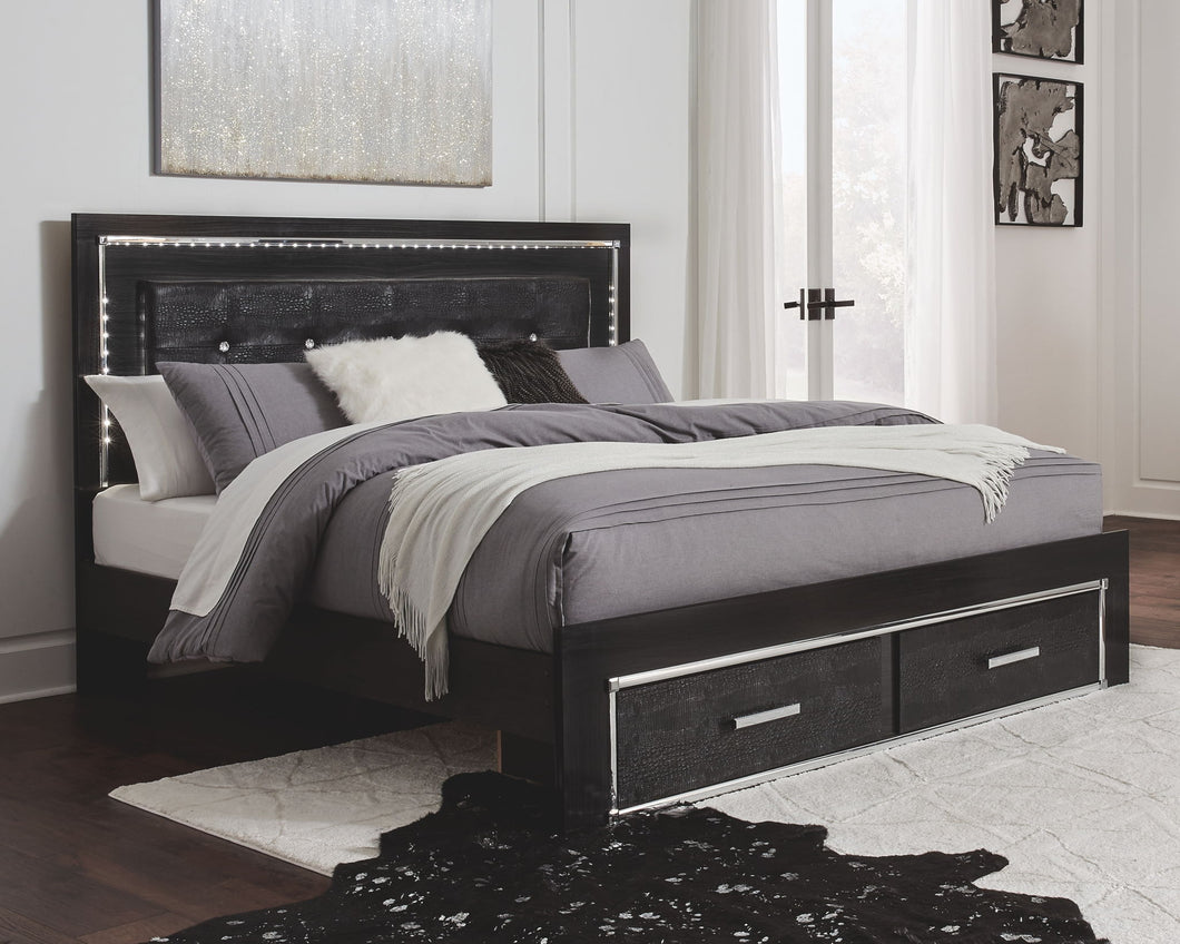 Kaydell Panel Bed with Storage