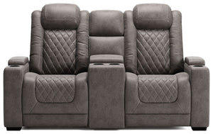 HyllMont Power Reclining Loveseat with Console