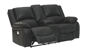 Calderwell Power Reclining Loveseat with Console