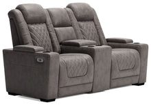 HyllMont Power Reclining Loveseat with Console