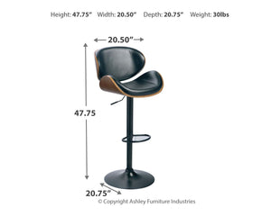 Bellatier Adjustable Height Bar Stool