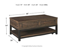 Johurst Coffee Table with Lift Top