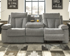 Mitchiner Reclining Sofa with Drop Down Table