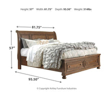 Flynnter Storage Sleigh Bed