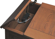 Cross Island Island End Table with Power Outlets