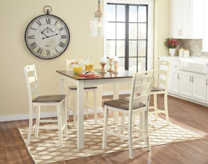 Woodanville Counter Height Dining Table and Bar Stools (Set of 5)