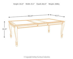 Coralayne Dining Extension Table