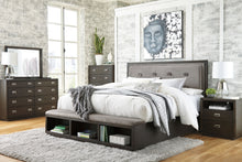 Hyndell Upholstered Panel Bed with Storage