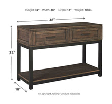 Johurst Sofa/Console Table