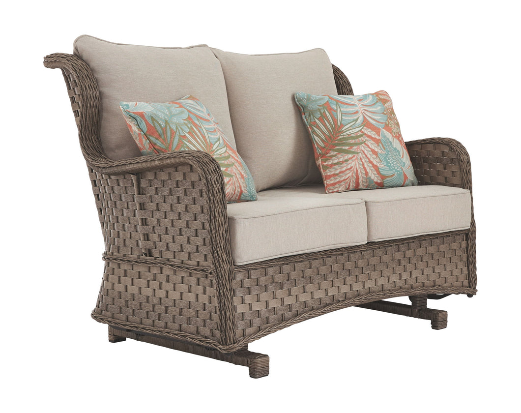 Clear Ridge Glider Loveseat with Cushion