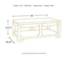 Rogness Coffee Table with Lift Top