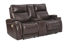 Team Time Power Reclining Loveseat with Console