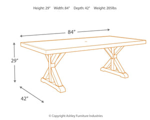 Beachcroft Dining Table with Umbrella Option