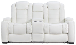 Party Time Power Reclining Loveseat with Console