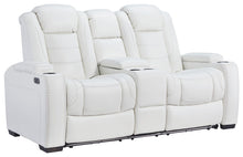 Party Time Power Reclining Loveseat with Console