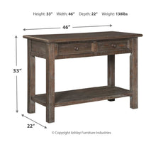 Wyndahl Sofa/Console Table