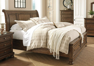 Flynnter Storage Sleigh Bed