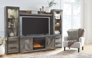 Wynnlow 4-Piece Entertainment Center with Electric Fireplace