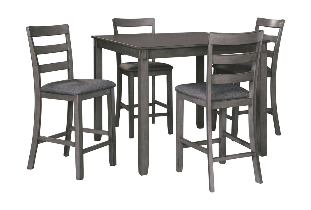 Bridson Counter Height Dining Room Table and Bar Stools (Set of 5)