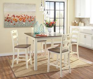 Woodanville Counter Height Dining Table and Bar Stools (Set of 5)