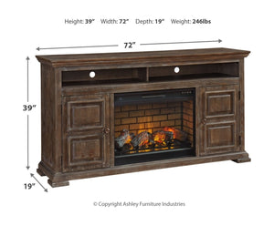 Wyndahl 72" TV Stand with Electric Fireplace