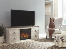 Willowton 63" TV Stand with Electric Fireplace