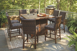 Paradise Trail Conversation Set with 4 Swivel Lounge Chairs