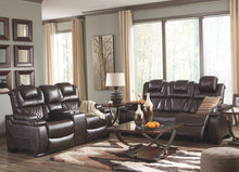 Warnerton Power Reclining Loveseat with Console