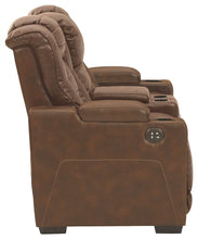 Owner's Box Power Reclining Loveseat with Console