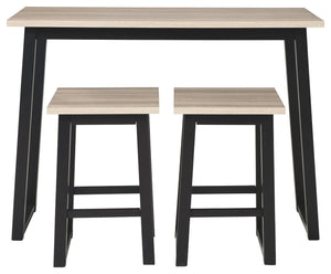 Waylowe Counter Height Dining Table and Bar Stools (Set of 3)