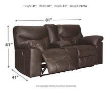 Boxberg Power Reclining Loveseat with Console