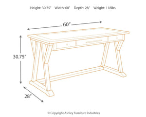 Luxenford 60" Home Office Desk