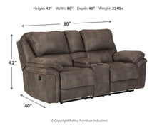 Trementon Reclining Loveseat with Console