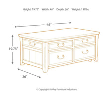 Woodboro Coffee Table with Lift Top
