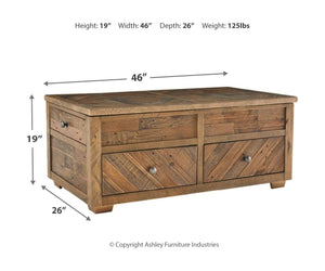 Grindleburg Coffee Table with Lift Top